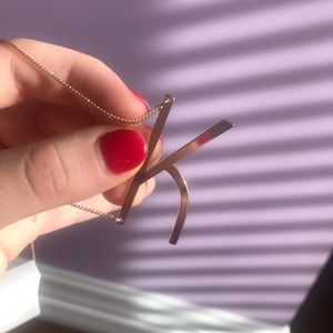 *NEW* gold letter K necklace